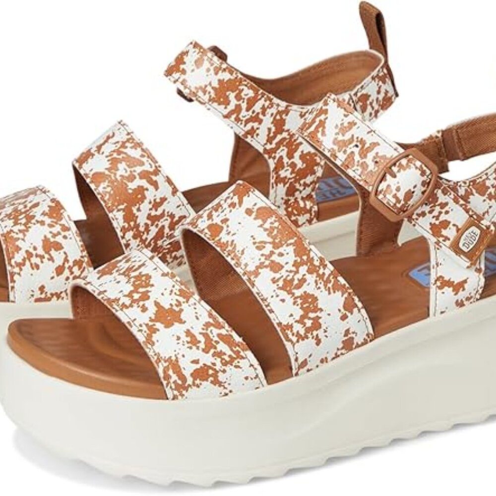 Hey Dude Women's Delray Buckle Animal Loafer